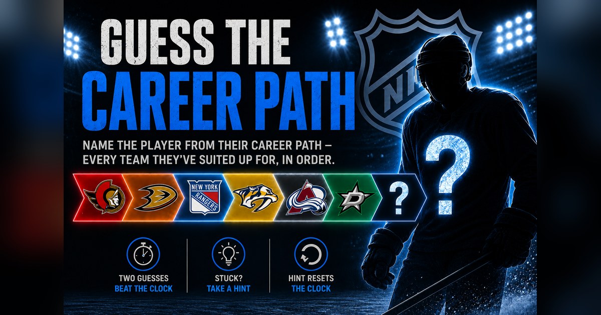 Guess the Career Path — NHL